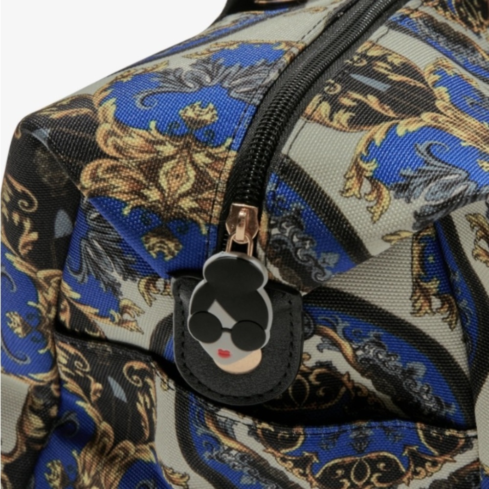 Alice + Olivia Regal Romance Sapphire Duffle Bag Tote Purse Revolve FWRD NWT - Picture 9 of 16